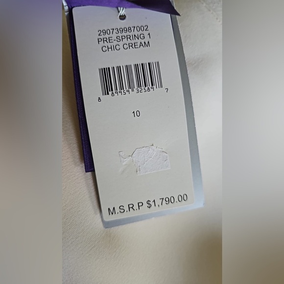 Ralph Lauren Purple Label Cream Silk Blouse 100% Silk - Picture 5 of 6